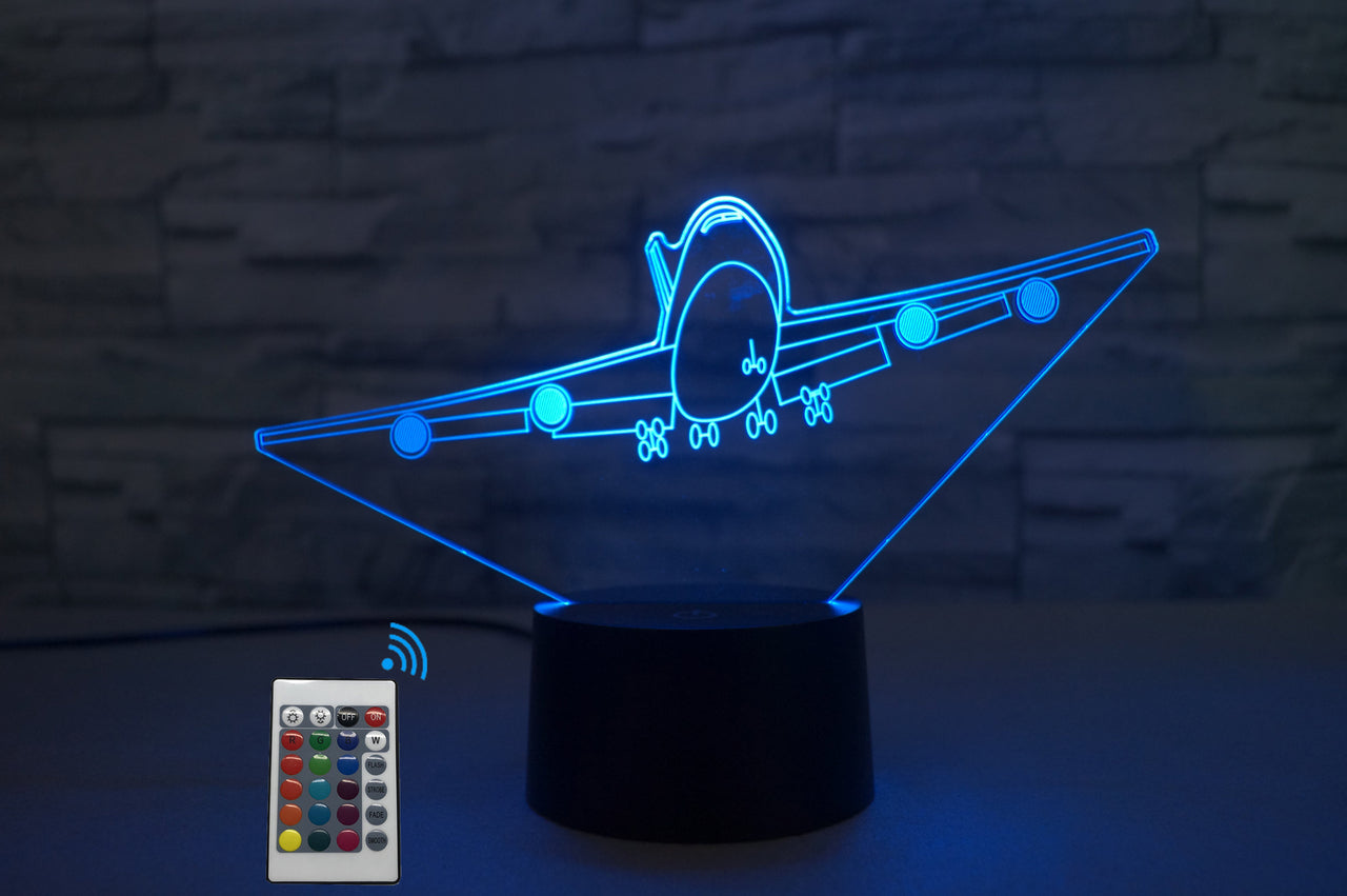 Landing Boeing 747 Designed 3D Lamp