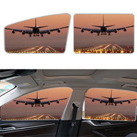 Thumbnail for Landing Boeing 747 During Sunset Designed Car Sun Shade (Side window)