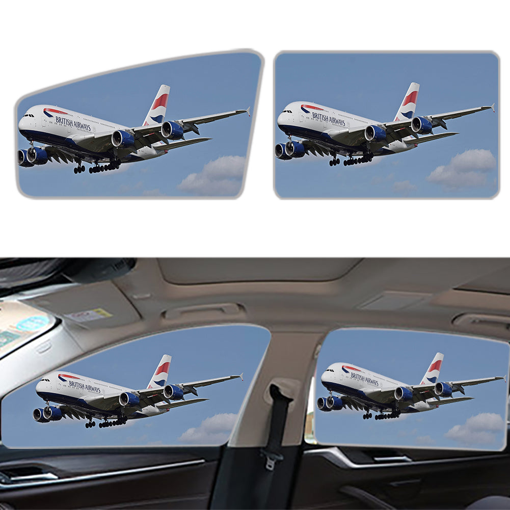 Landing British Airways A380 Designed Car Sun Shade (Side window)