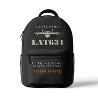 Thumbnail for Latecoere 631 - 3D Backpack - Heritage + Name - Gray
