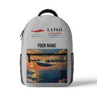 Thumbnail for Latecoere 631 - 3D Backpack - White + Name
