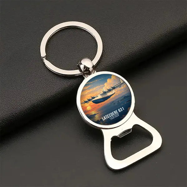 Latecoere 631 - 3D + Name - Bottle Opener Key Chain - Full Print