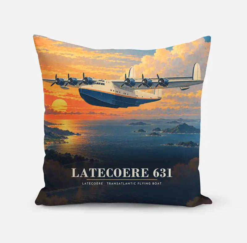 Latecoere 631 - 3D - Pillow - Full Print