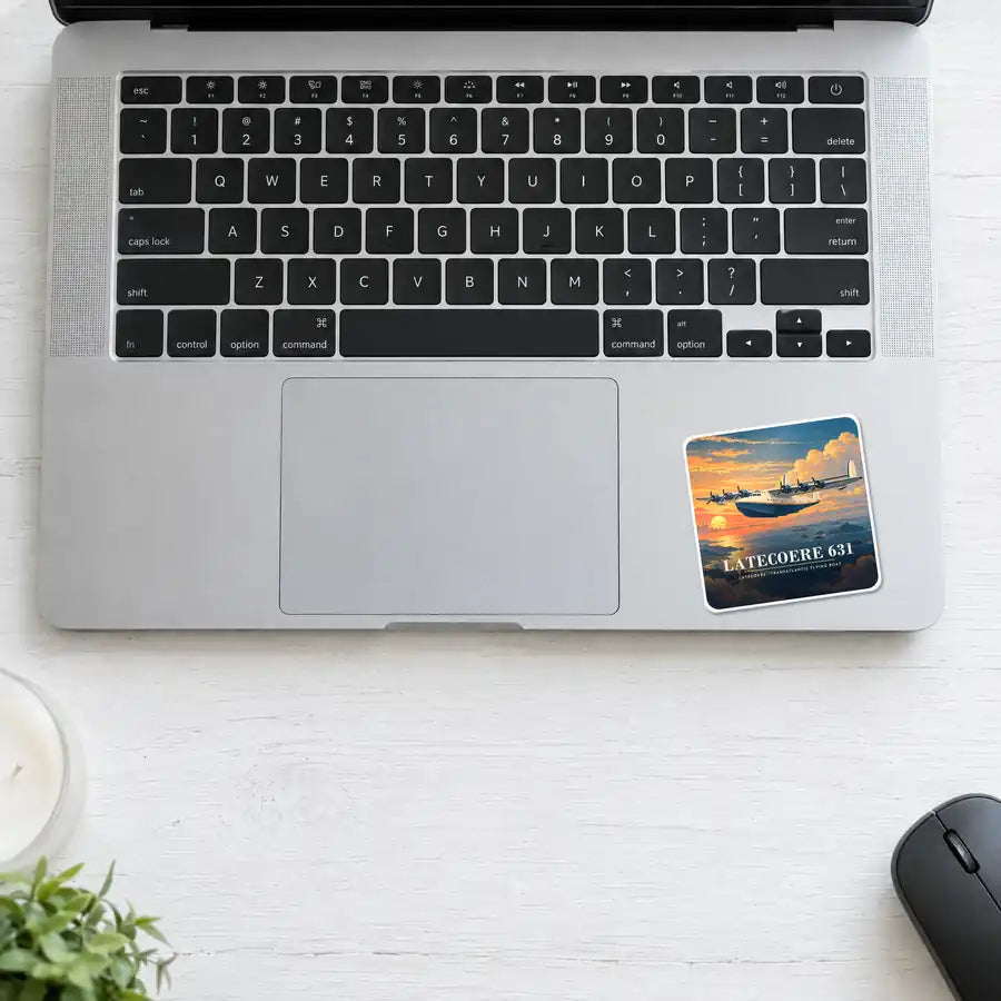 Latecoere 631 - 3D - Square Sticker - Laptop