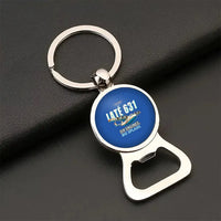 Thumbnail for Latecoere 631 - Cartoon - Bottle Opener Key Chain - Blue