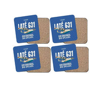 Thumbnail for Latecoere 631 - Cartoon - Coaster Set - Blue