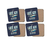 Thumbnail for Latecoere 631 - Cartoon - Coaster Set - Navy Blue