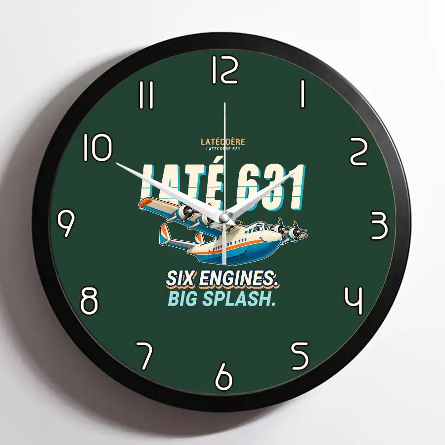 Latecoere 631 - Cartoon - Framed - Dark Green