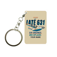 Thumbnail for Latecoere 631 - Cartoon + Name - Key Chain - Beige