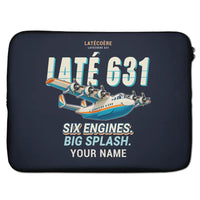 Thumbnail for Latecoere 631 - Cartoon + Name - Laptop Sleeve