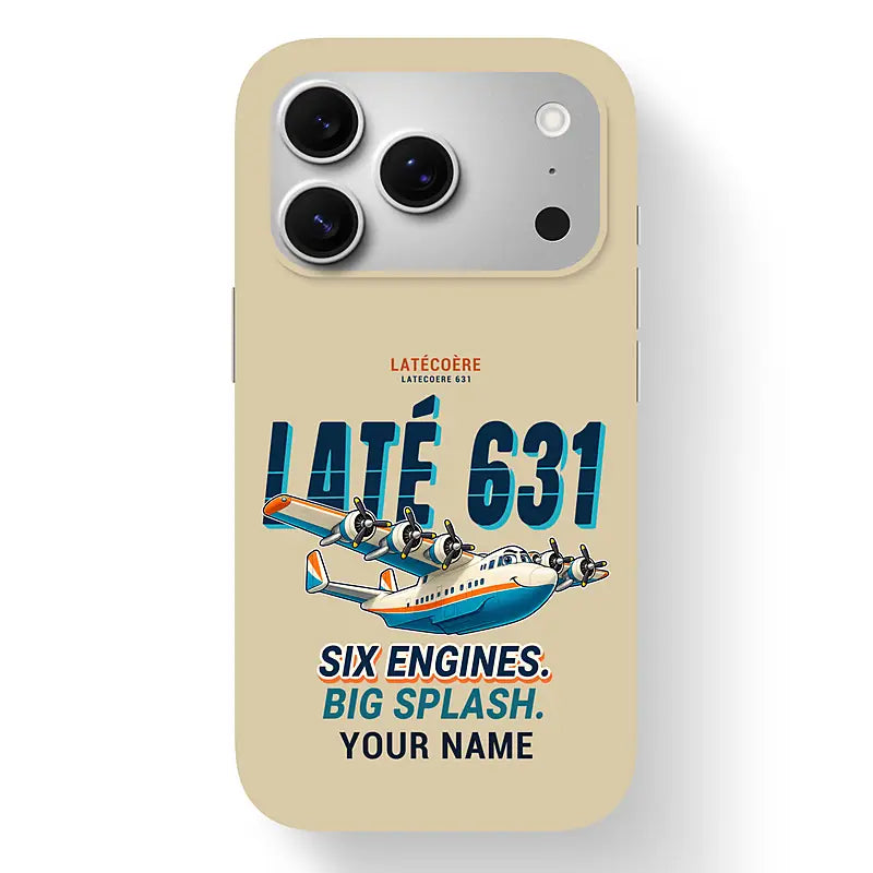 Latecoere 631 - Cartoon + Name - MagSafe iPhone 17 Pro - Beige