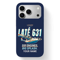 Thumbnail for Latecoere 631 - Cartoon + Name - MagSafe iPhone 17 Pro - Navy Blue