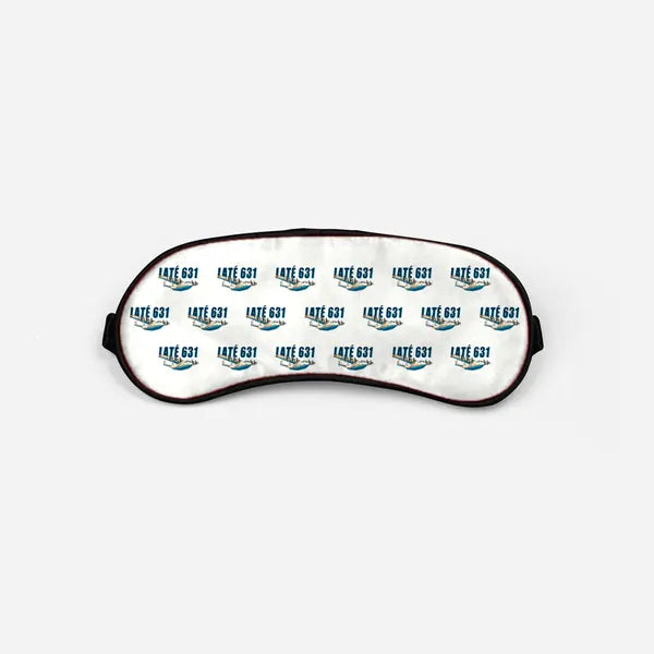 Latecoere 631 - Cartoon Pattern - Sleep Mask - White
