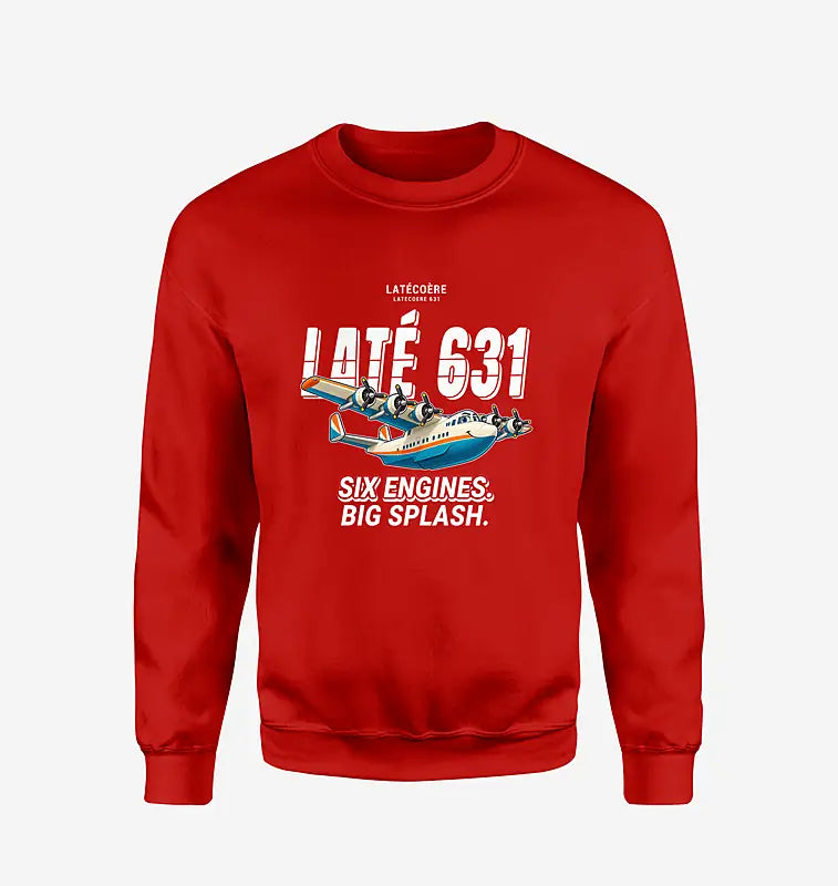 Latecoere 631 - Cartoon - Sweatshirt - Red