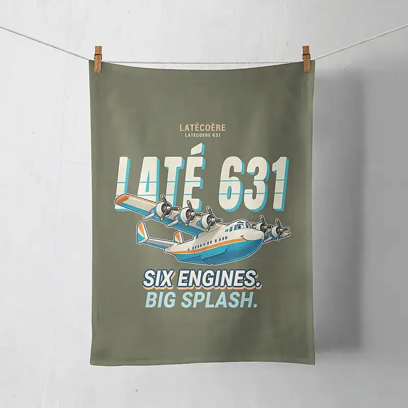 Latecoere 631 - Cartoon - Towel - Green Army