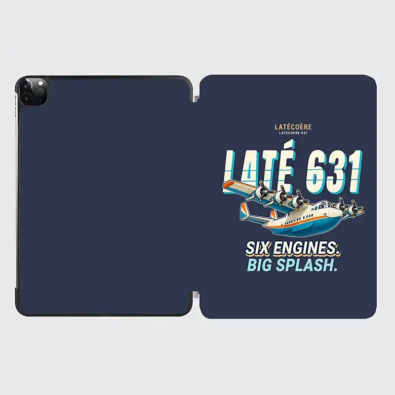 Latecoere 631 - Cartoon - iPad Case - Navy Blue