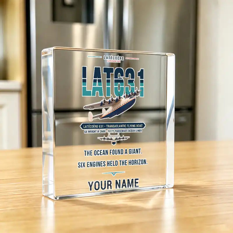 Latecoere 631 - Crystal Ornament - Original + Name - Kitchen