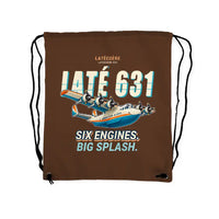 Thumbnail for Latecoere 631 - Drawstring Bag - Cartoon - Brown