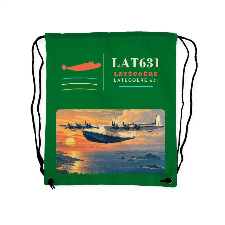 Latecoere 631 - Drawstring Bag - Classic - Green