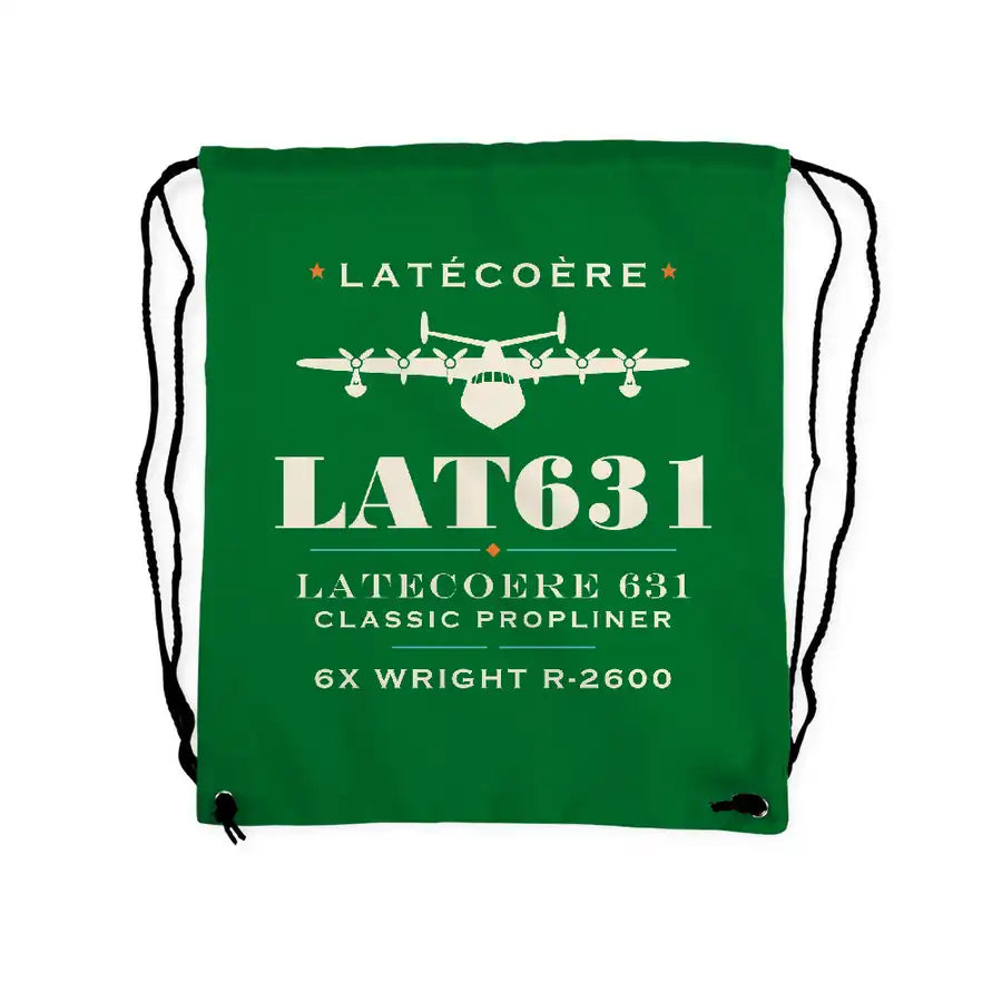 Latecoere 631 - Drawstring Bag - Heritage - Green