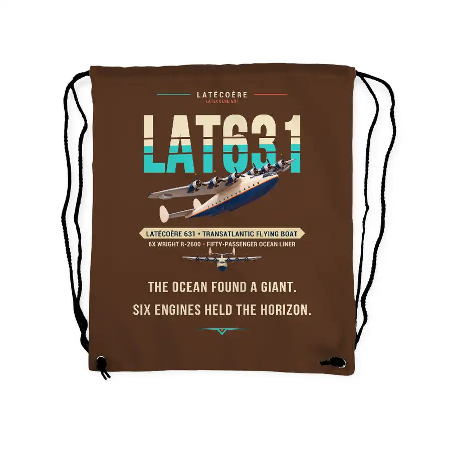Latecoere 631 - Drawstring Bag - Original - Brown