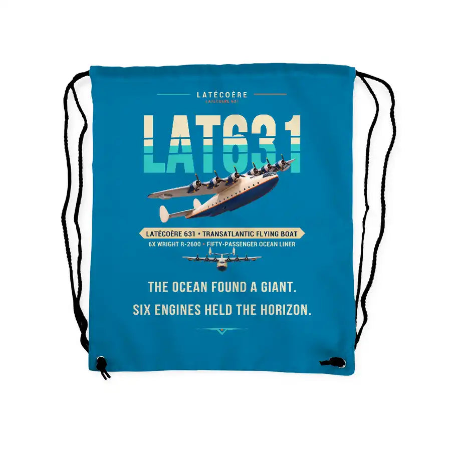 Latecoere 631 - Drawstring Bag - Original - Light Blue