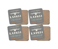 Thumbnail for Latecoere 631 - Heritage + Name - Coaster Set - Gray
