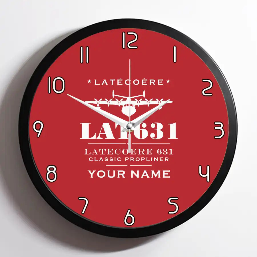 Latecoere 631 - Heritage + Name - Framed - Red