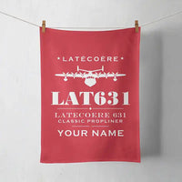 Thumbnail for Latecoere 631 - Heritage + Name - Towel - Red