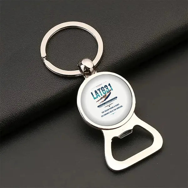 Latecoere 631 - Original - Bottle Opener Key Chain - White