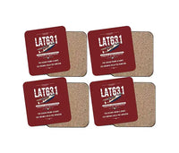Thumbnail for Latecoere 631 - Original - Coaster Set - Dark Red