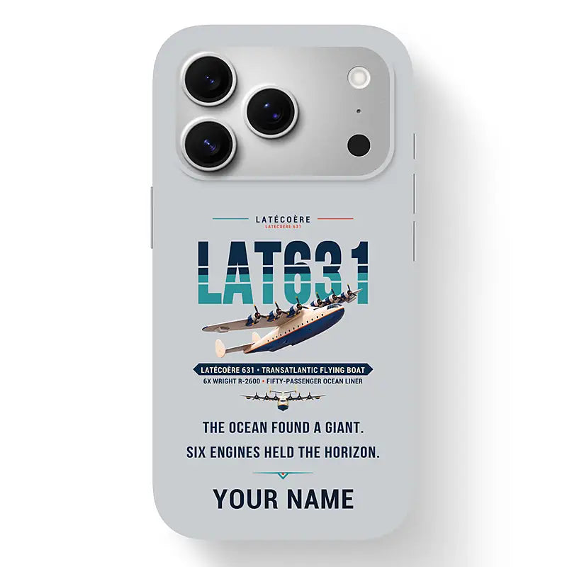 Latecoere 631 - Original + Name - MagSafe iPhone 17 Pro - Light Gray