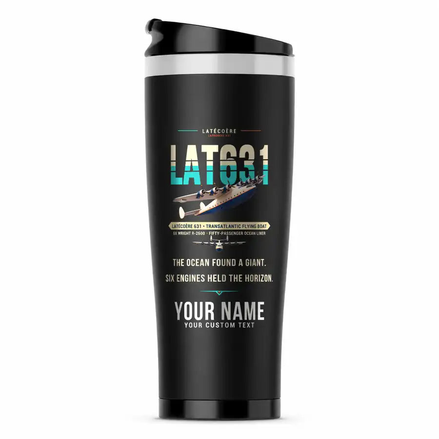 Latecoere 631 - Original + Name - Stainless Steel (No Holder) - Black