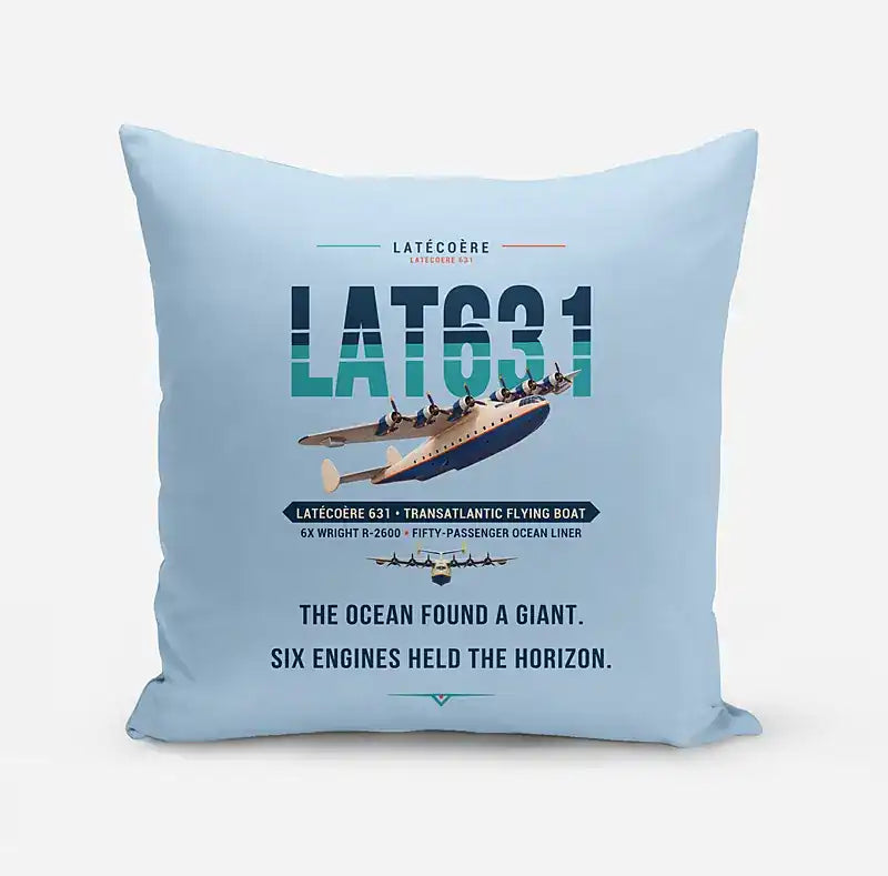 Latecoere 631 - Original - Pillow - Light Blue