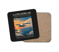 Thumbnail for Latecoere 631 - Poster - Coaster - Black