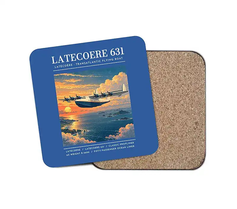 Latecoere 631 - Poster - Coaster - Blue