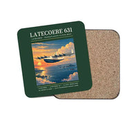Thumbnail for Latecoere 631 - Poster - Coaster - Dark Green