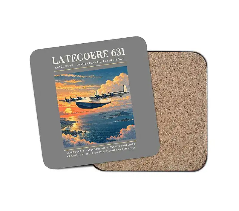 Latecoere 631 - Poster - Coaster - Gray