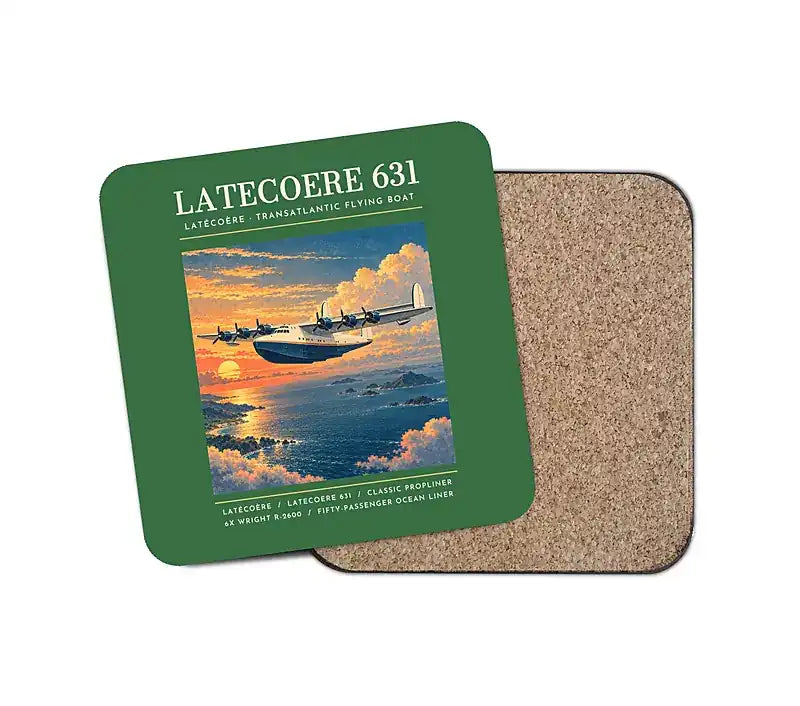 Latecoere 631 - Poster - Coaster - Green