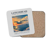 Thumbnail for Latecoere 631 - Poster - Coaster - Light Gray