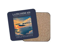 Thumbnail for Latecoere 631 - Poster - Coaster - Navy Blue