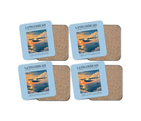 Thumbnail for Latecoere 631 - Poster - Coaster Set - Light Blue