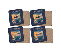 Thumbnail for Latecoere 631 - Poster - Coaster Set - Navy Blue