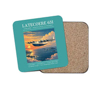 Thumbnail for Latecoere 631 - Poster - Coaster - Turquoise