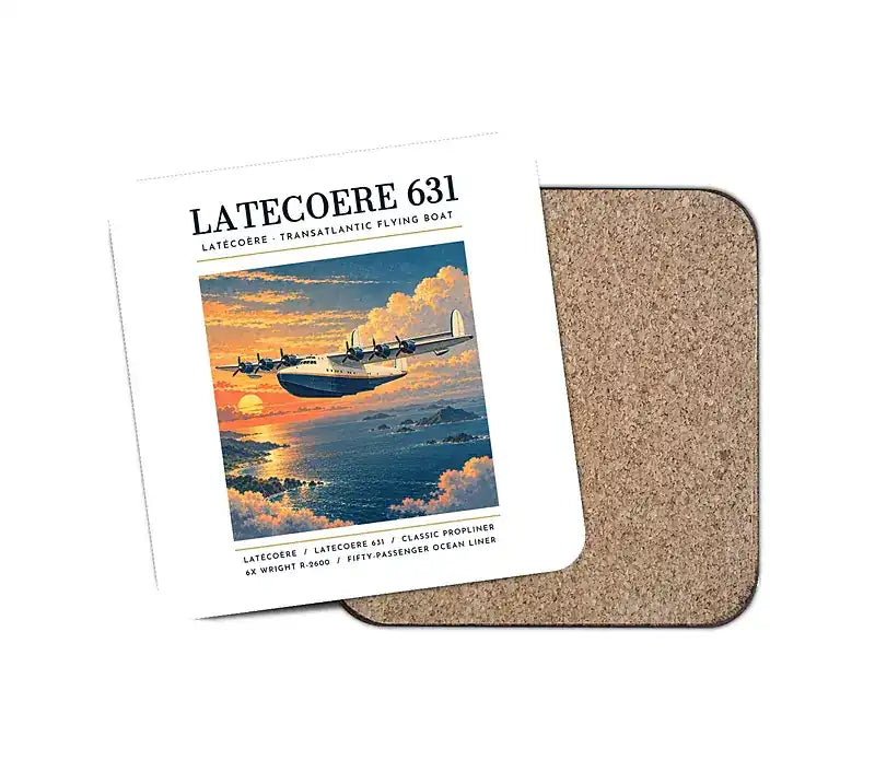 Latecoere 631 - Poster - Coaster - White