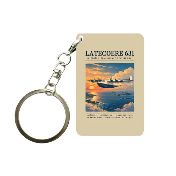 Latecoere 631 - Poster - Key Chain - Beige
