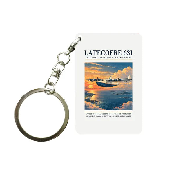Latecoere 631 - Poster - Key Chain - White