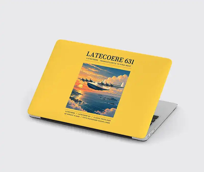 Latecoere 631 - Poster - MacBook Case - Yellow