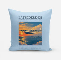 Thumbnail for Latecoere 631 - Poster - Pillow - Light Blue