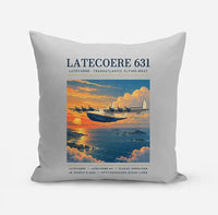 Thumbnail for Latecoere 631 - Poster - Pillow - Light Gray